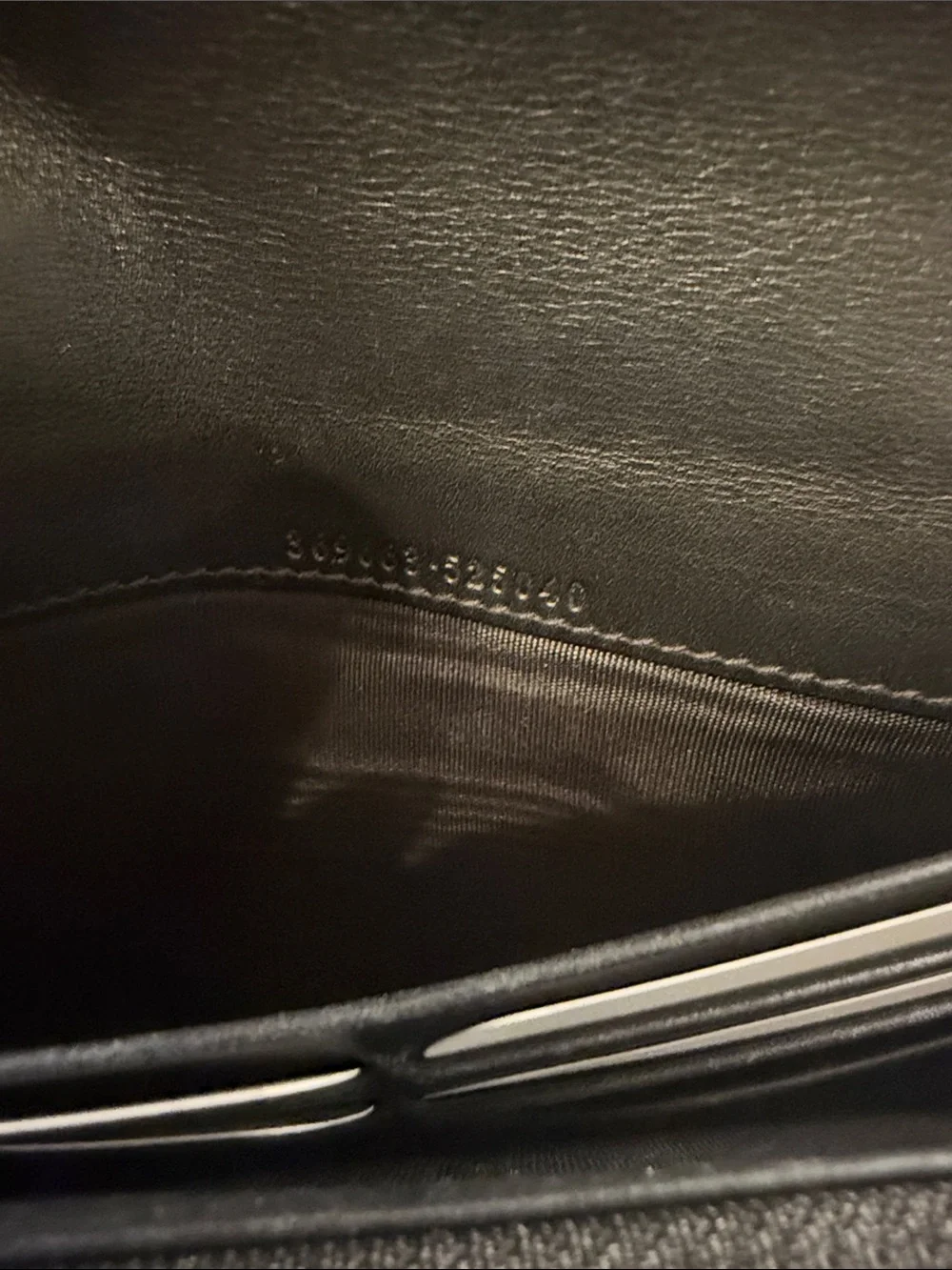 Gucci Black Leather Continental Wallet with Gold Double GG Emblem - Picture 10 of 12